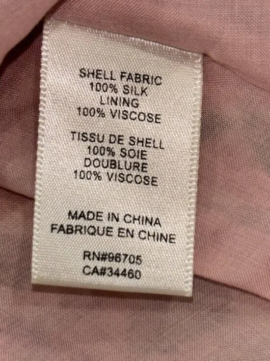 Rebecca Taylor Marlena Ruffle Silk Midi Dress Dusty Rose / Tea Rose Pink, Size 2 - Picture 7 of 7